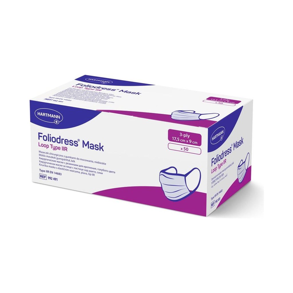 Foliodress® Mask Loop Type IIR, 1 Faltschachtel à 50 Stück