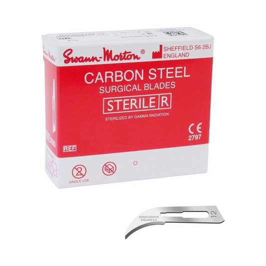 Swann Morton Skalpellklingen 12, steril, 100 Stück