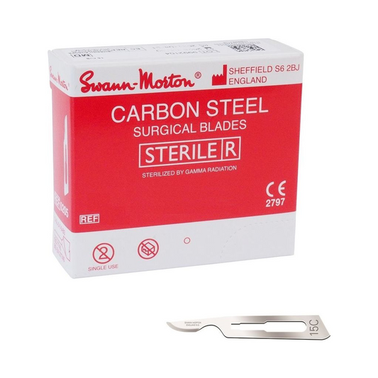 Swann Morton Skalpellklingen 15C, steril, 100 Stück