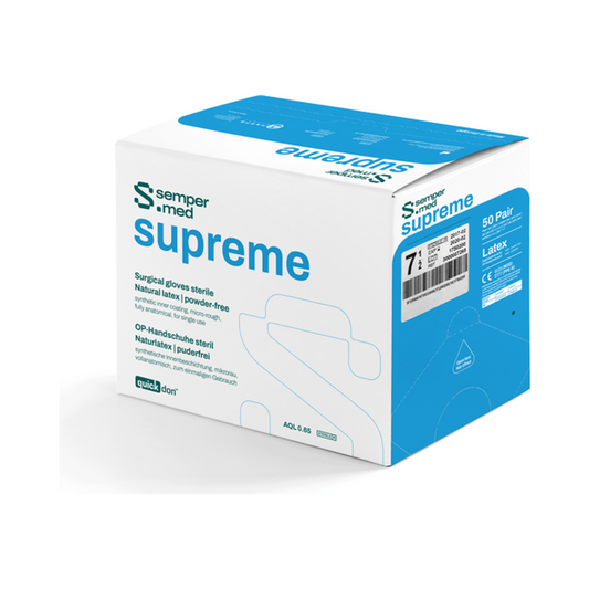 Sempermed Supreme OP-Handschuh Naturlatex pf, weiß, Gr. 6, steril, 50 Paar