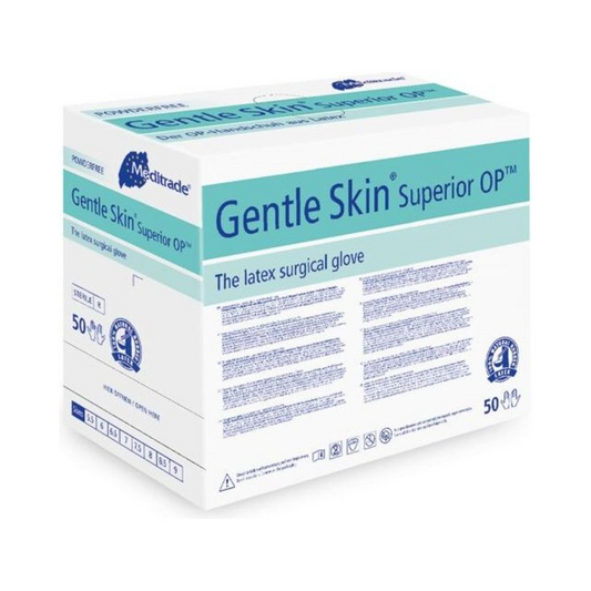 Gentle Skin Superior OP, OP-Handschuh aus Latex, puderfrei, steril, Gr. 7